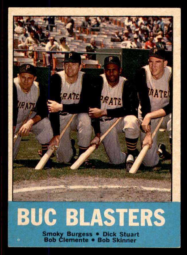1963 Topps Baseball #018 Roberto Clemente Smoky Burgess EX-MT 545717