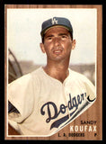 1962 Topps Baseball #005 Sandy Koufax Dodgers EX-MT 545724