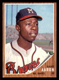1962 Topps Baseball #320 Hank Aaron Braves EX-MT 545725