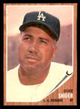 1962 Topps Baseball #500 Duke Snider Dodgers EX-MT 545727