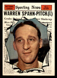 1961 Topps Baseball #589 Warren Spahn A.S. Braves NR-MT 545729
