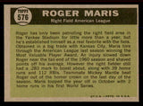 1961 Topps Baseball #576 Roger Maris A.S. Yankees NR-MT 545730