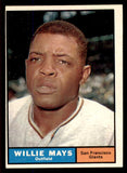1961 Topps Baseball #150 Willie Mays Giants EX 545734