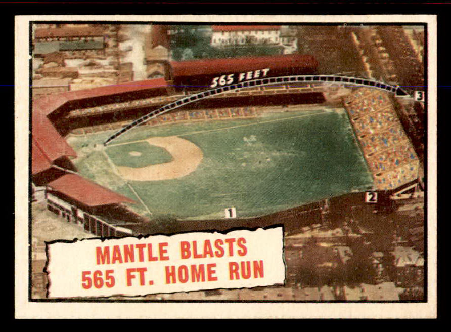 1961 Topps Baseball #406 Mickey Mantle IA Yankees EX-MT 545735