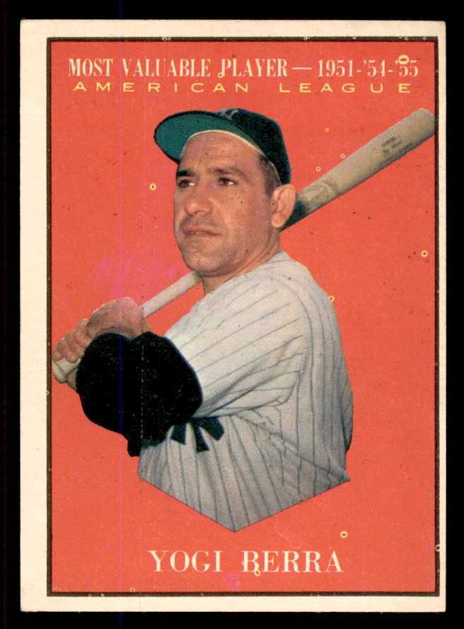 1961 Topps Baseball #472 Yogi Berra MVP Yankees EX-MT 545737