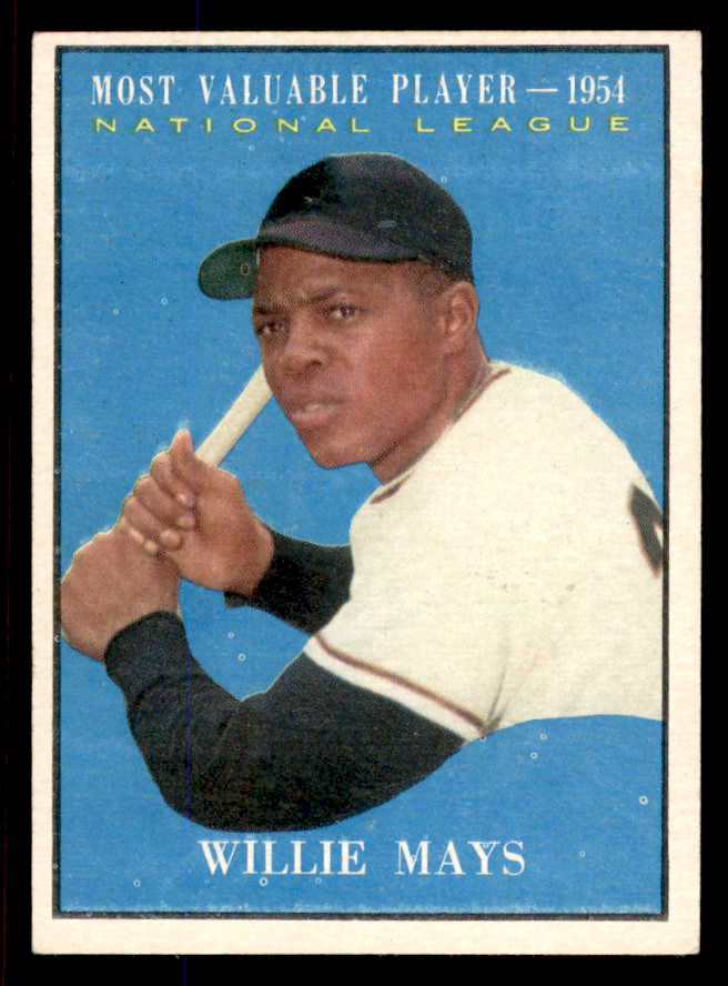 1961 Topps Baseball #482 Willie Mays MVP Giants EX-MT 545739
