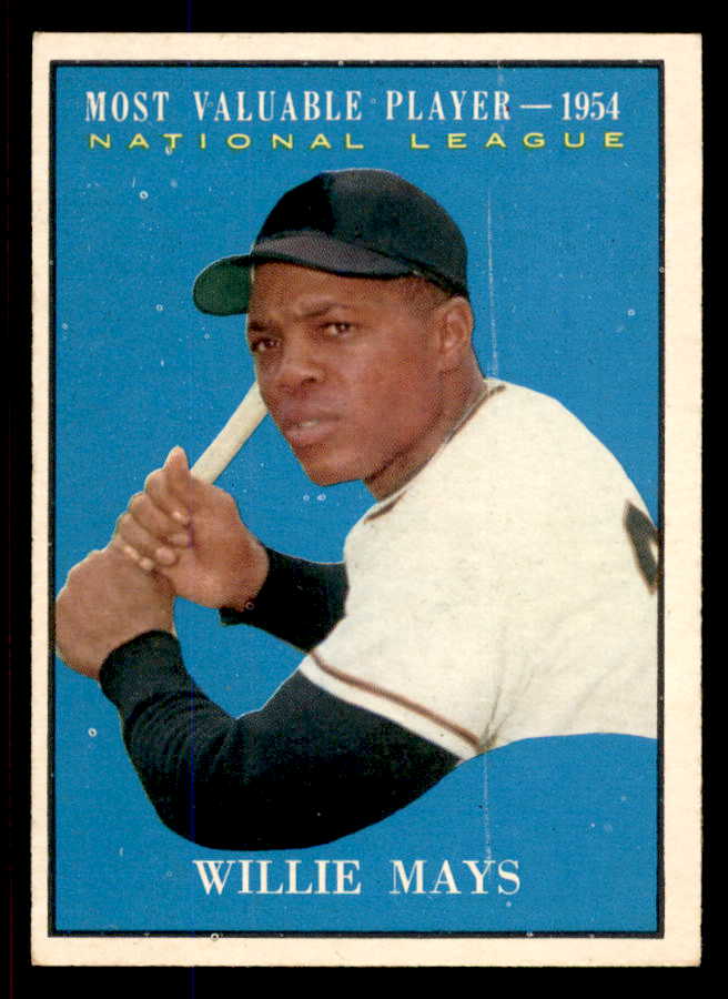 1961 Topps Baseball #482 Willie Mays MVP Giants EX+/EX-MT 545740