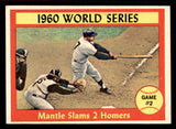 1961 Topps Baseball #307 World Series Game 2 Mickey Mantle EX+/EX-MT 545747