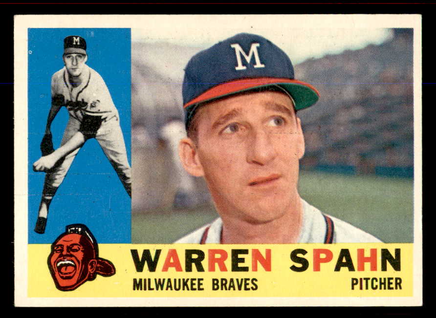 1960 Topps Baseball #445 Warren Spahn Braves EX-MT 545749