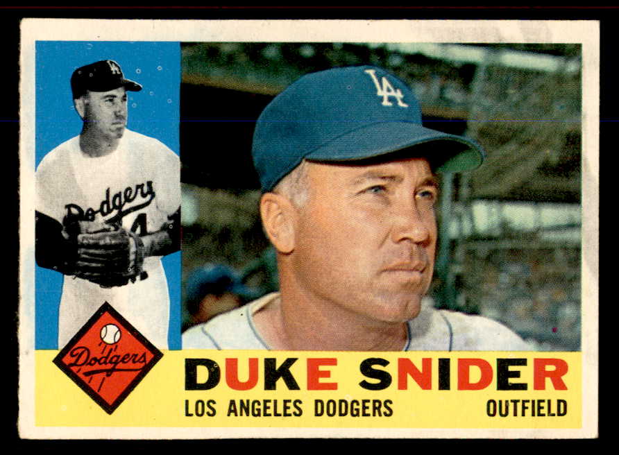 1960 Topps Baseball #493 Duke Snider Dodgers EX-MT 545757