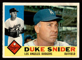 1960 Topps Baseball #493 Duke Snider Dodgers EX-MT 545757