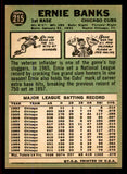 1967 Topps Baseball #215 Ernie Banks Cubs EX 545762