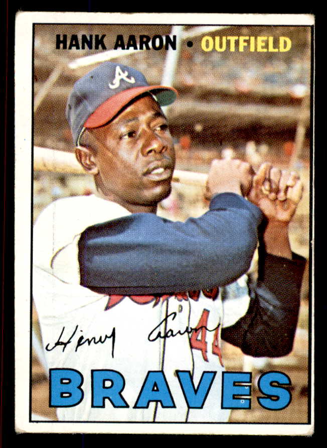 1967 Topps Baseball #250 Hank Aaron Braves VG-EX 545768