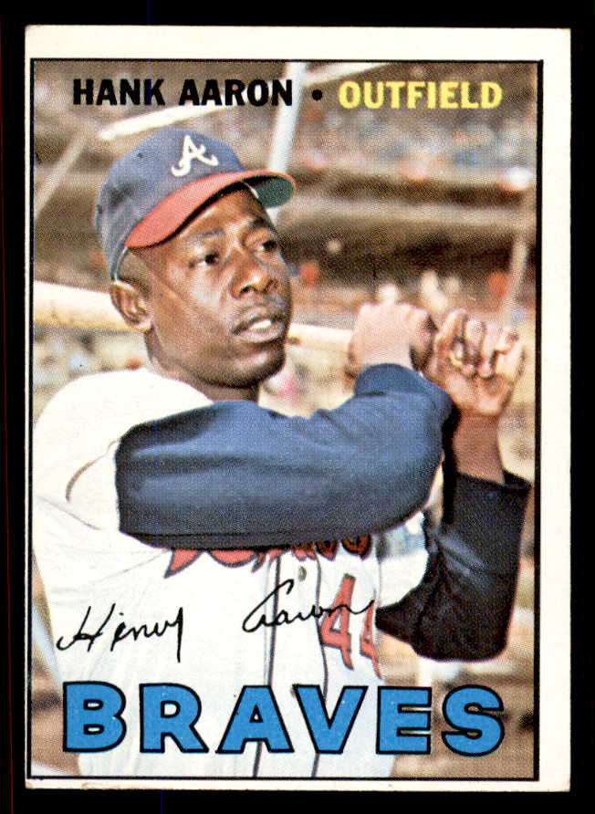 1967 Topps Baseball #250 Hank Aaron Braves VG 545769