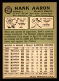 1967 Topps Baseball #250 Hank Aaron Braves VG 545769