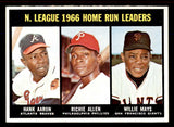 1967 Topps Baseball #244 N.L. Home Run Leaders Aaron Mays NR-MT 545778