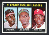 1967 Topps Baseball #242 N.L. RBI Leaders Aaron Clemente VG-EX 545780