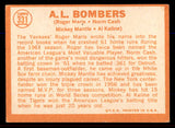 1964 Topps Baseball #331 Mickey Mantle Al Kaline Roger Maris VG-EX 545783