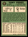 1967 Topps Baseball #476 Tony Perez Reds VG-EX 545799