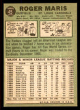 1967 Topps Baseball #045 Roger Maris Cardinals NR-MT 545804