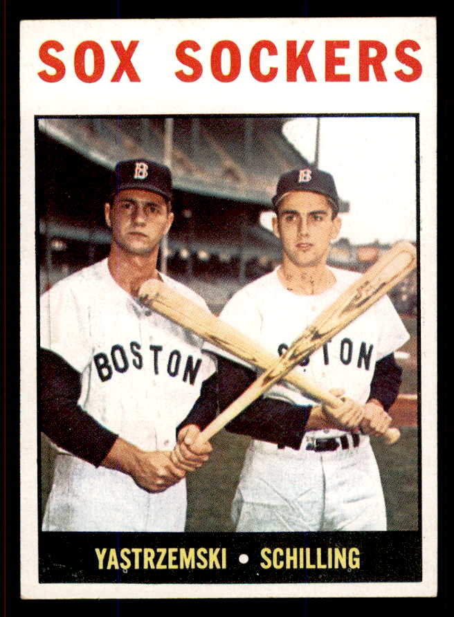 1964 Topps Baseball #182 Carl Yastrzemski Chuck Schilling EX-MT 545836