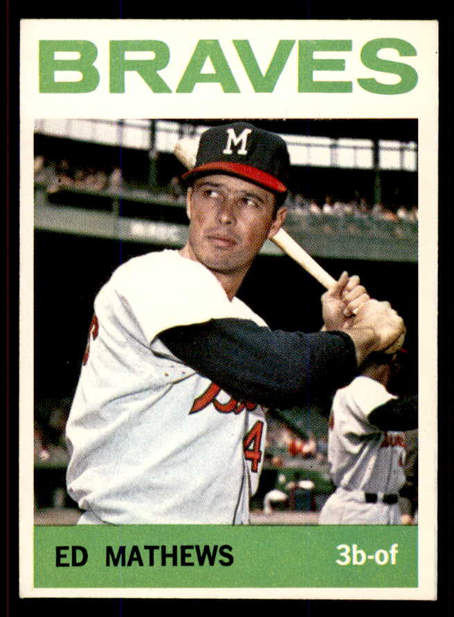 1964 Topps Baseball #035 Eddie Mathews Braves EX-MT 545841