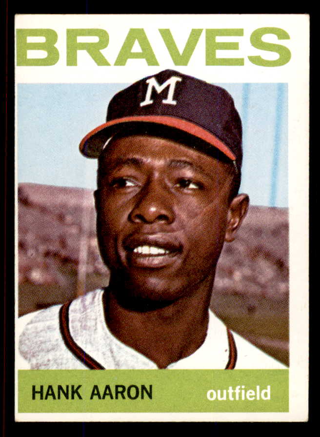 1964 Topps Baseball #300 Hank Aaron Braves VG-EX 545844