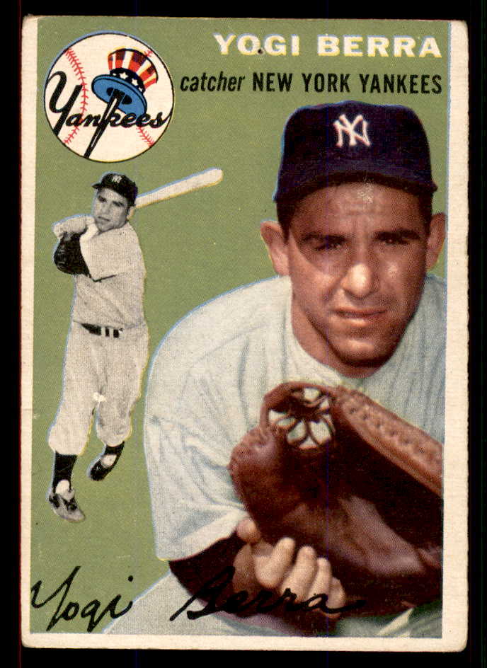 1954 Topps Baseball #050 Yogi Berra Yankees Good pin hole 545845