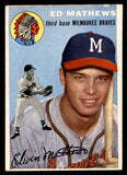 1954 Topps Baseball #030 Eddie Mathews Braves VG-EX 545850