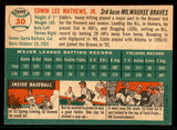 1954 Topps Baseball #030 Eddie Mathews Braves VG-EX 545850