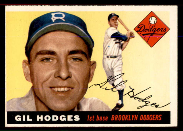 1955 Topps Baseball #187 Gil Hodges Dodgers EX-MT 545853