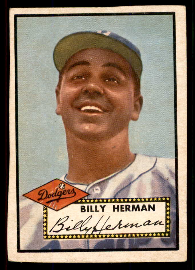 1952 Topps Baseball #394 Billy Herman Dodgers VG 545855