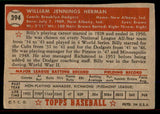 1952 Topps Baseball #394 Billy Herman Dodgers VG 545855
