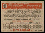 1952 Topps Baseball #268 Bob Lemon Indians Good 545857