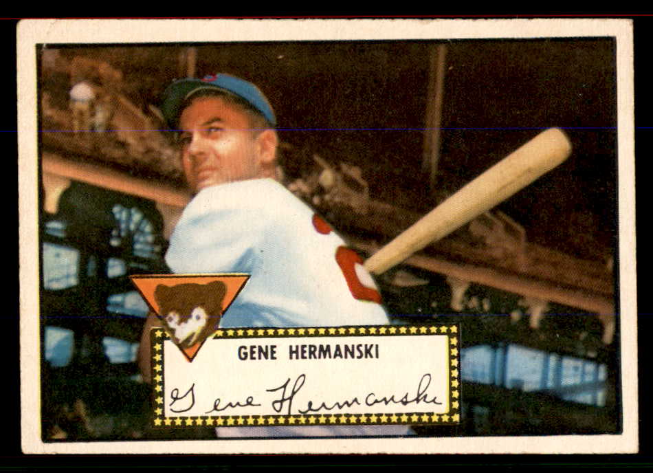 1952 Topps Baseball #016 Gene Hermanski Cubs VG-EX Red 545860