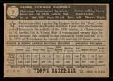 1952 Topps Baseball #002 Pete Runnels Senators VG-EX Black 545862