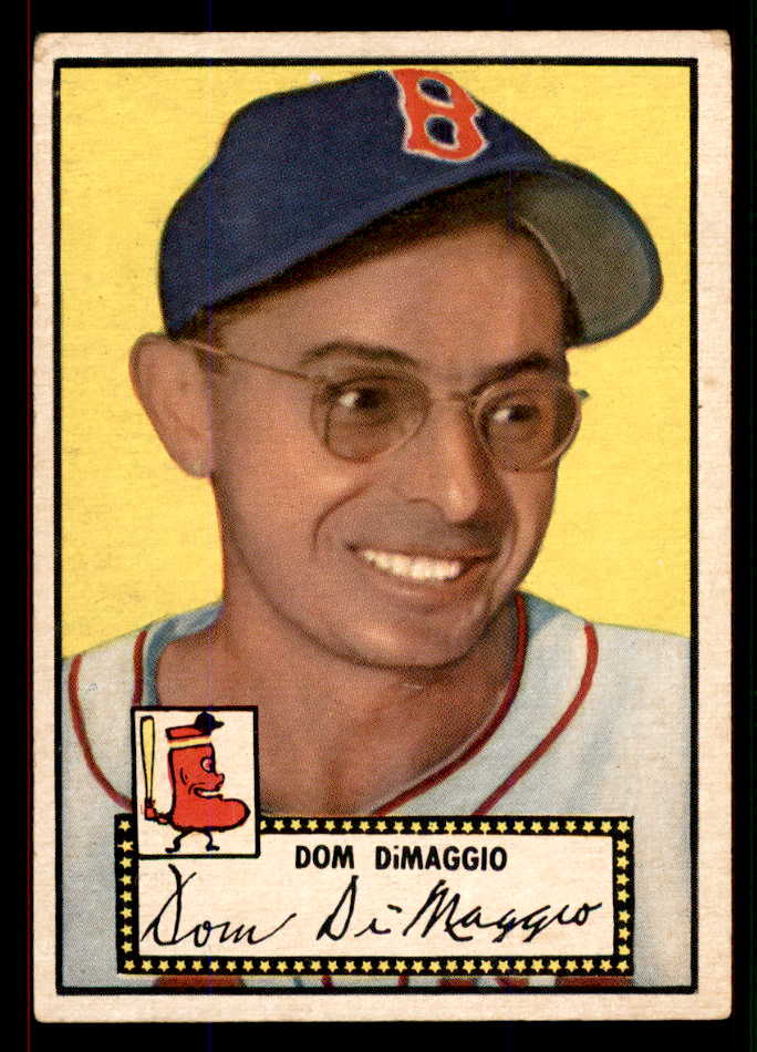 1952 Topps Baseball #022 Dom Dimaggio Red Sox VG-EX Black 545863