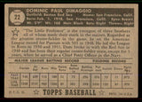 1952 Topps Baseball #022 Dom Dimaggio Red Sox VG-EX Black 545863