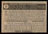 1952 Topps Baseball #029 Ted Kluszewski Reds EX Black 545864