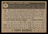 1952 Topps Baseball #028 Jerry Priddy Tigers EX-MT Black 545865