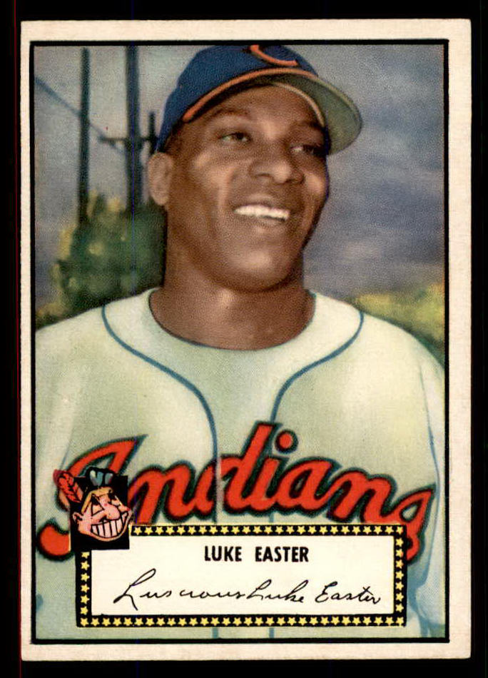 1952 Topps Baseball #024 Luke Easter Indians EX-MT Black 545868