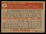 1952 Topps Baseball #008 Fred Marsh Browns EX-MT Red 545870