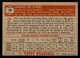 1952 Topps Baseball #079 Gerry Staley Cardinals EX-MT Red 545873