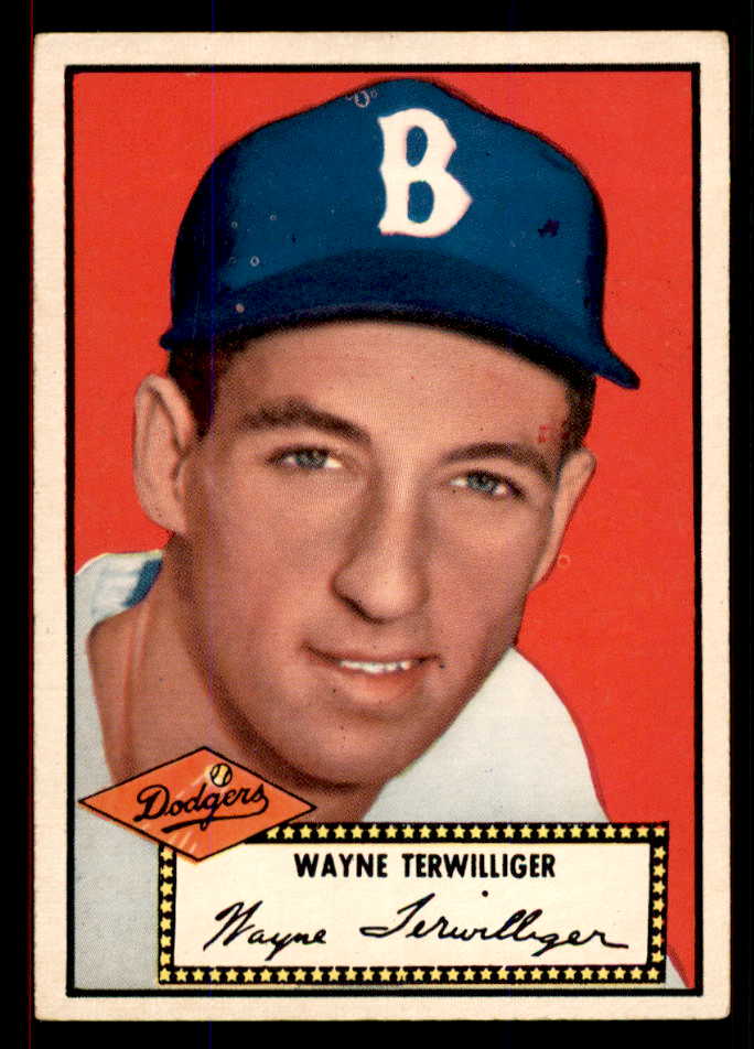 1952 Topps Baseball #007 Wayne Terwilliger Dodgers EX Black 545874