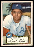 1952 Topps Baseball #021 Ferris Fain A's EX Black 545879