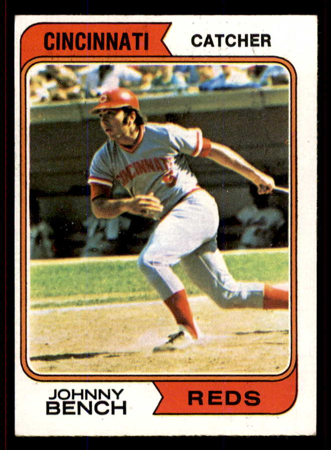 1974 Topps Baseball #010 Johnny Bench Reds GD-VG ink back 545886