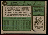 1974 Topps Baseball #010 Johnny Bench Reds GD-VG ink back 545886