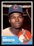 1963 Topps Baseball #472 Lou Brock Cubs VG-EX 545887