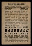 1952 Bowman Baseball #005 Minnie Minoso White Sox VG-EX 545894