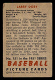 1951 Bowman Baseball #151 Larry Doby Indians VG 545897